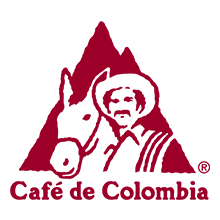 100% 콜롬비아 커피 로고